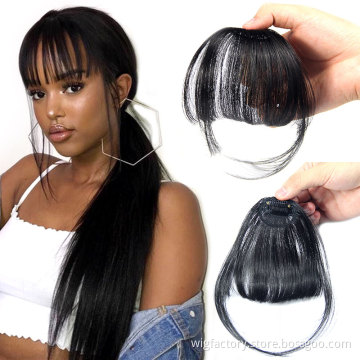 clip in human hair bangs extensions,bang hair extension ,3d clip-in bangs hair extensions on hair accessories